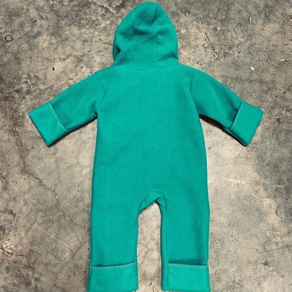Carter’s Green Fleece Bunting Suit Size 6-12 Months - Picture 3 of 4